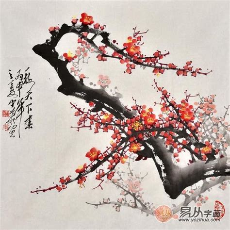 國畫梅花圖|名家梅花畫法揭秘